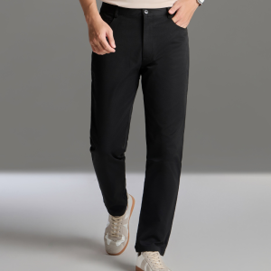 Quần Kaki Dài Đen Cao Cấp, Thiết Kế Basic Bền Màu, Co Giãn 9QKKT510DEN